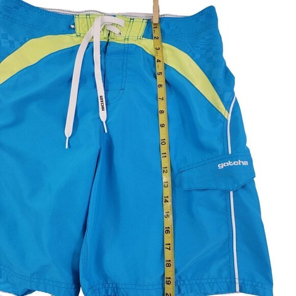 Gotcha Men’s Size Medium Drawstring Waist Swim Trunks Board Shorts with Pocket - Picture 5 of 13